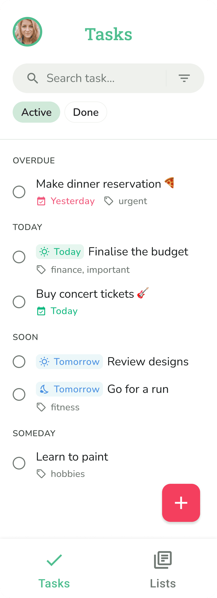 Do Everything task management screen